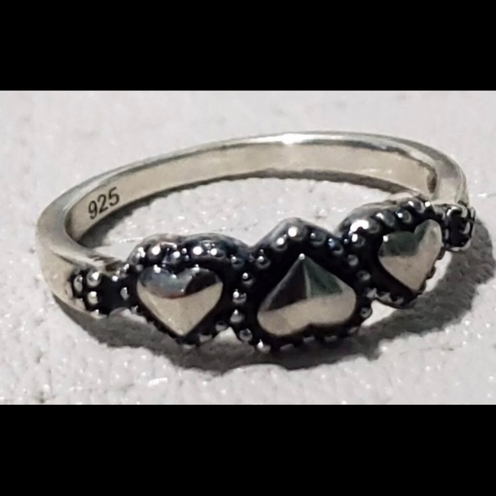 Triple heart ring